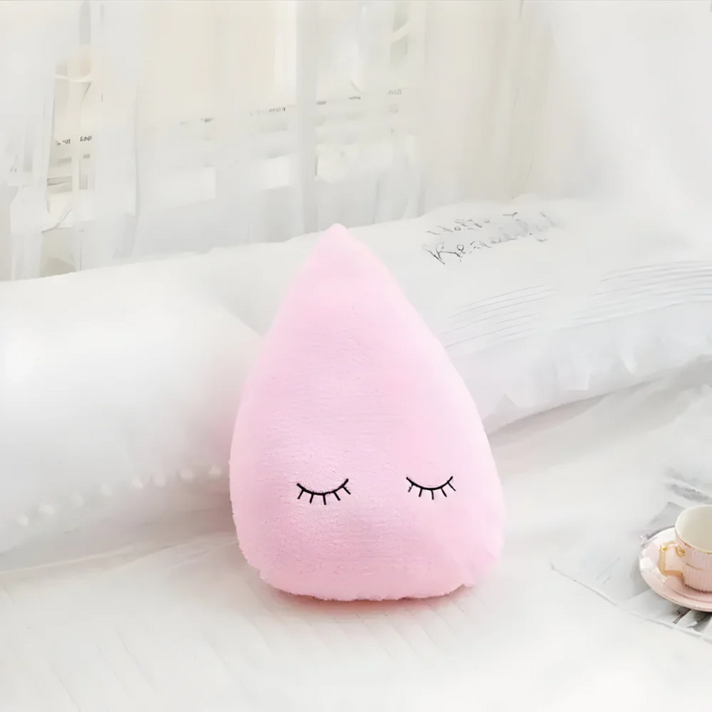 Plush decorative pillow for indoor use
