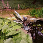 Decorative Garden Accent for Outdoor Spaces – Resin Sitting Fairy Figurine