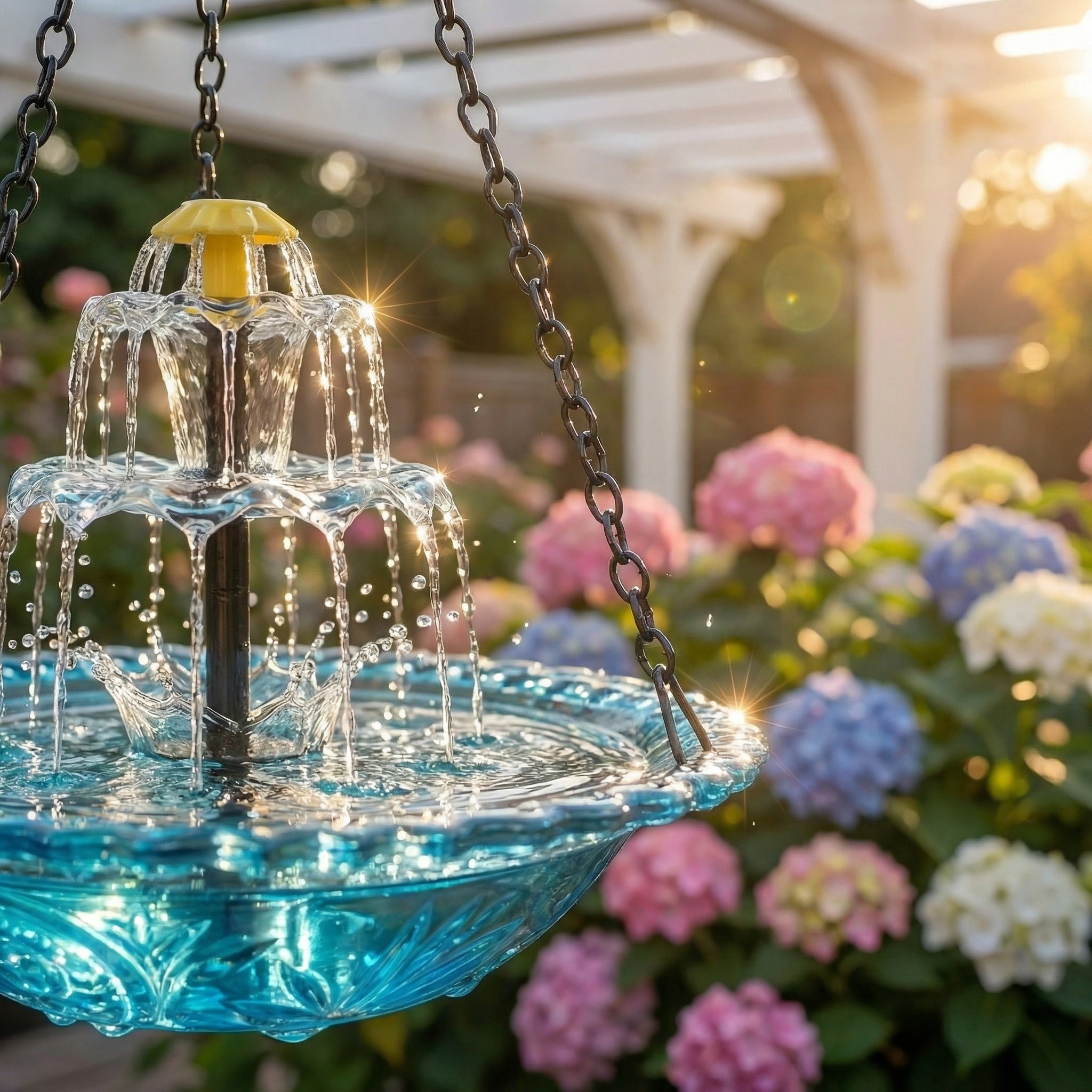 Decorative Bird Bath for Garden Wildlife – Solar Bird Bath with Fountain
