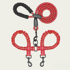 Tangle-Free Dog Walking for Two Pets – Double Dog Leash with 360° Swivel