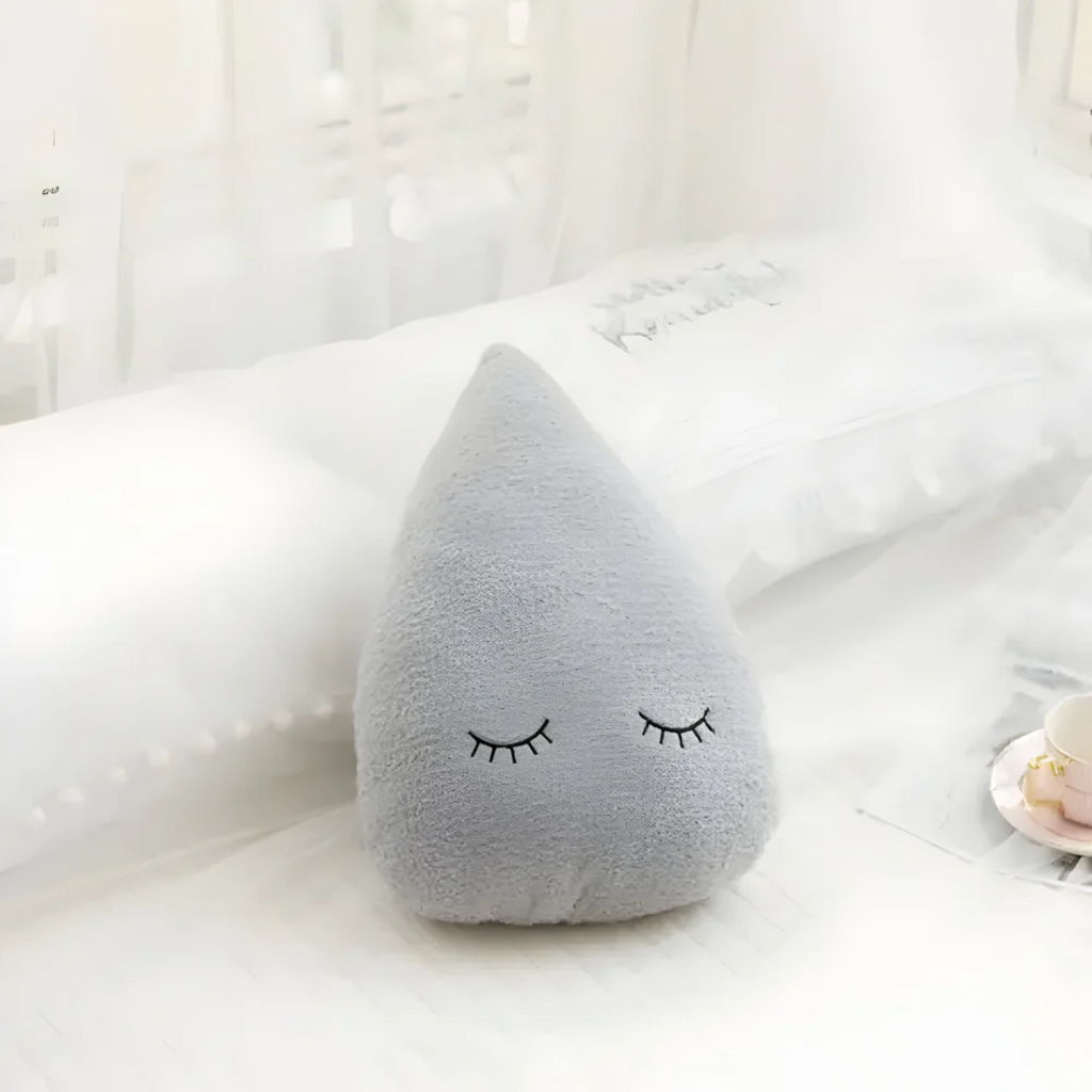 Plush decorative pillow for indoor use