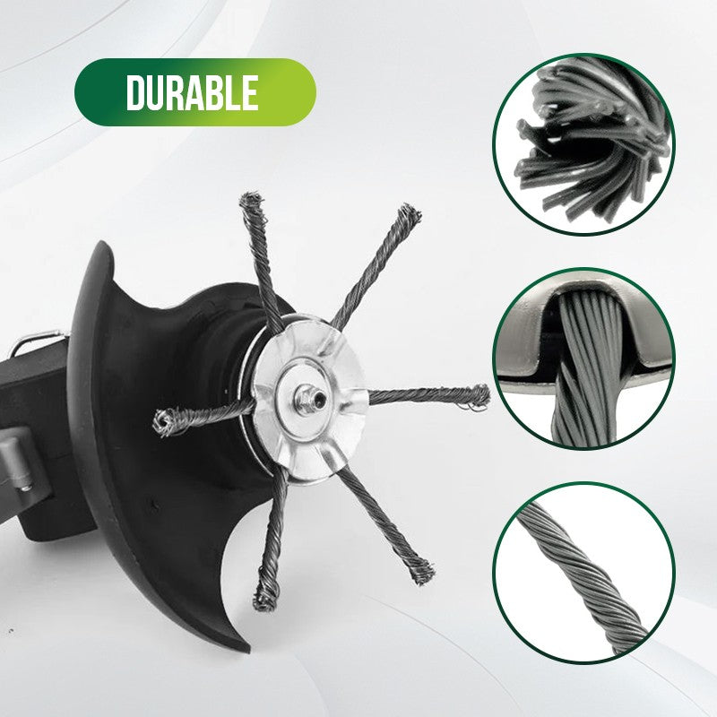 Efficient Grass Trimming for Garden Maintenance – Brush Cutter Replacement Head with Metal Blades