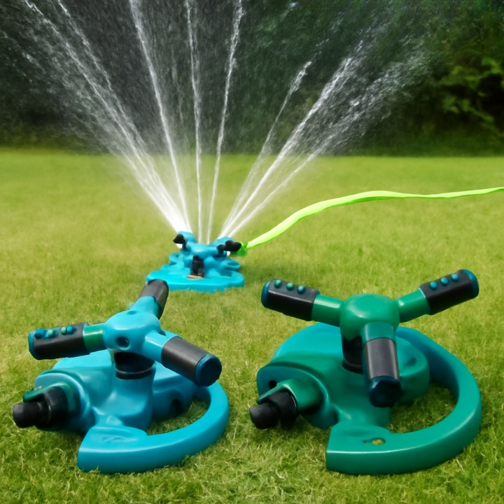 Efficient Lawn Watering for Garden Areas – 360° Rotating Lawn Sprinkler with Pressure Control