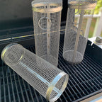 Convenient Grilling for Meat and Vegetables – Stainless Steel BBQ Grill Basket