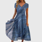 Flowing midi dress for summer and everyday wear – Loose dress for women