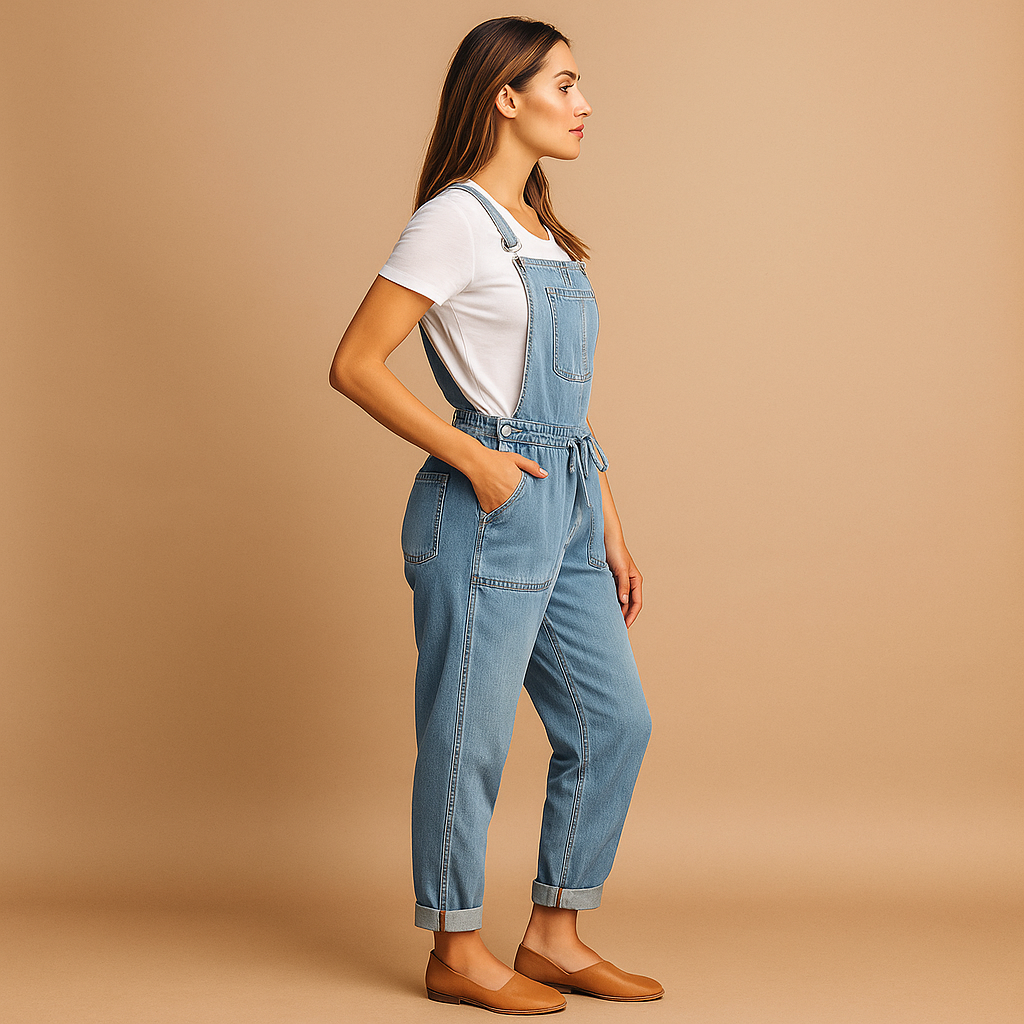 Relaxed outfit for everyday use – Denim overalls for women