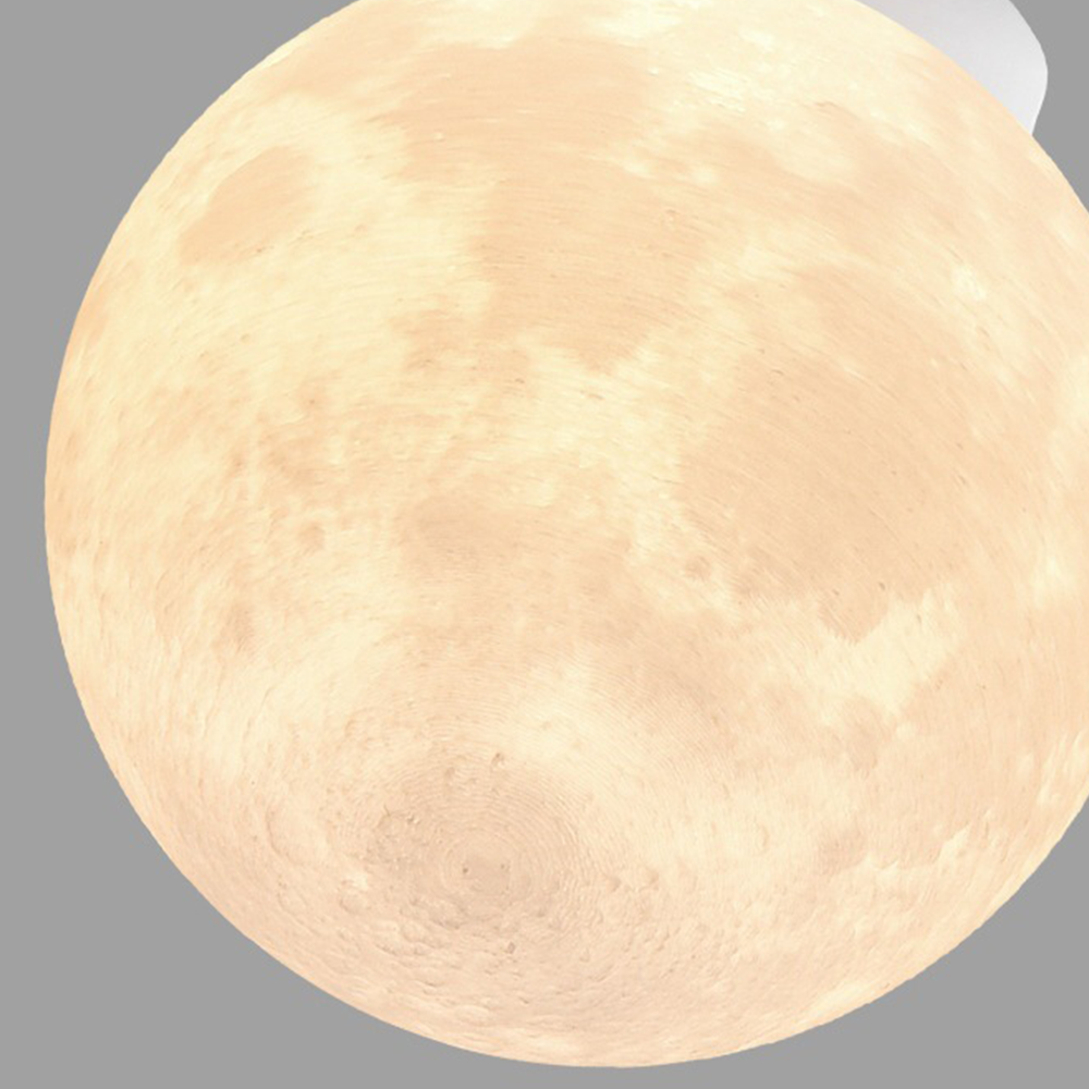 Plafondlampe med Måneinspireret Form til Indendørs Brug