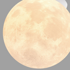 Plafondlampe med Måneinspireret Form til Indendørs Brug