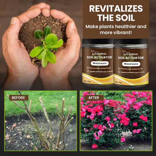 Soil Improvement for Healthy Plant Growth – Potassium Mineral Soil Activator Powder