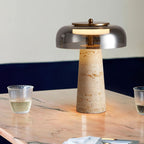 Bordlampe i Natursten til Indendørs Brug