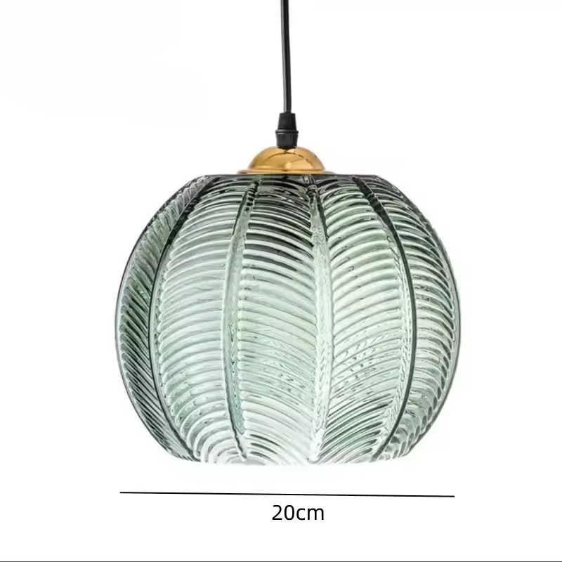 Natural lighting for living room and dining area – Pendant lamp with palm leaf motif