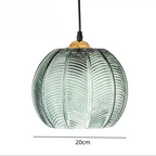 Natural lighting for living room and dining area – Pendant lamp with palm leaf motif