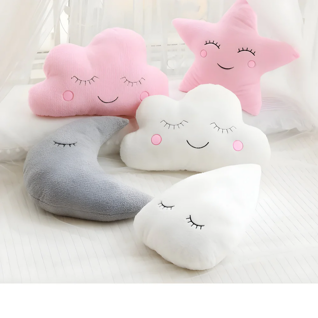 Plush decorative pillow for indoor use