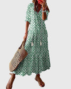 Boho sommerkjole til ferie og varme dage – Vintage kjole til kvinder