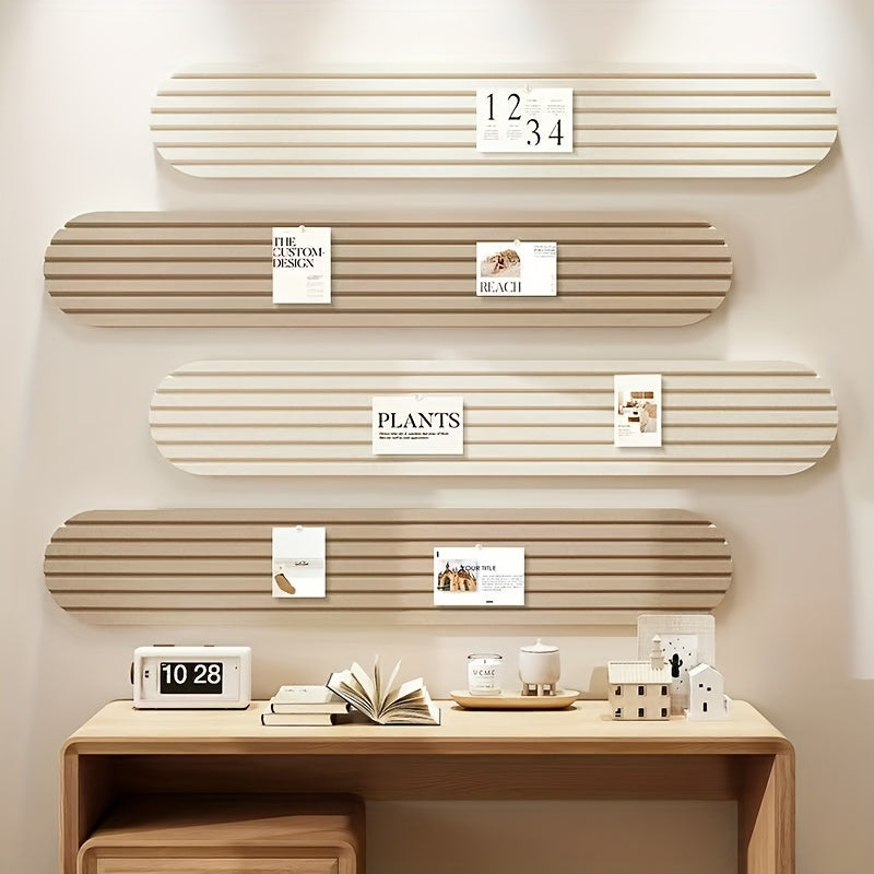 Flexible organization for home office and wall – Self-adhesive bulletin board panels in fabric with cork look