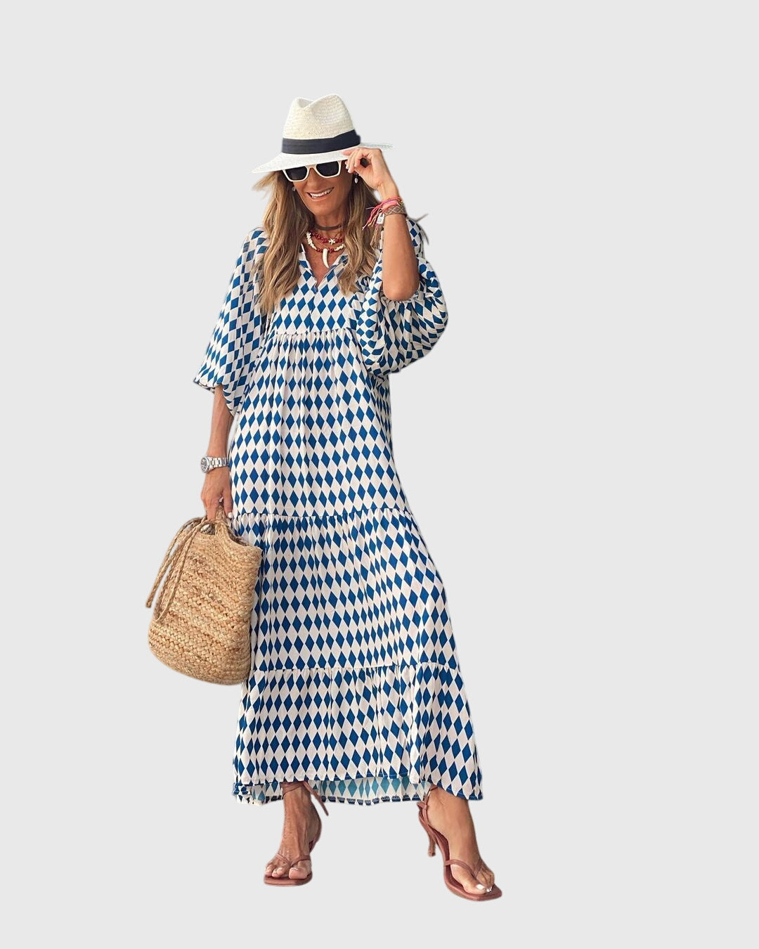 Boho maxikjole til sommer og ferie – Lang kjole til kvinder