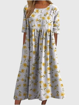Loose dress for everyday wear and vacation – Comfortable dress for women