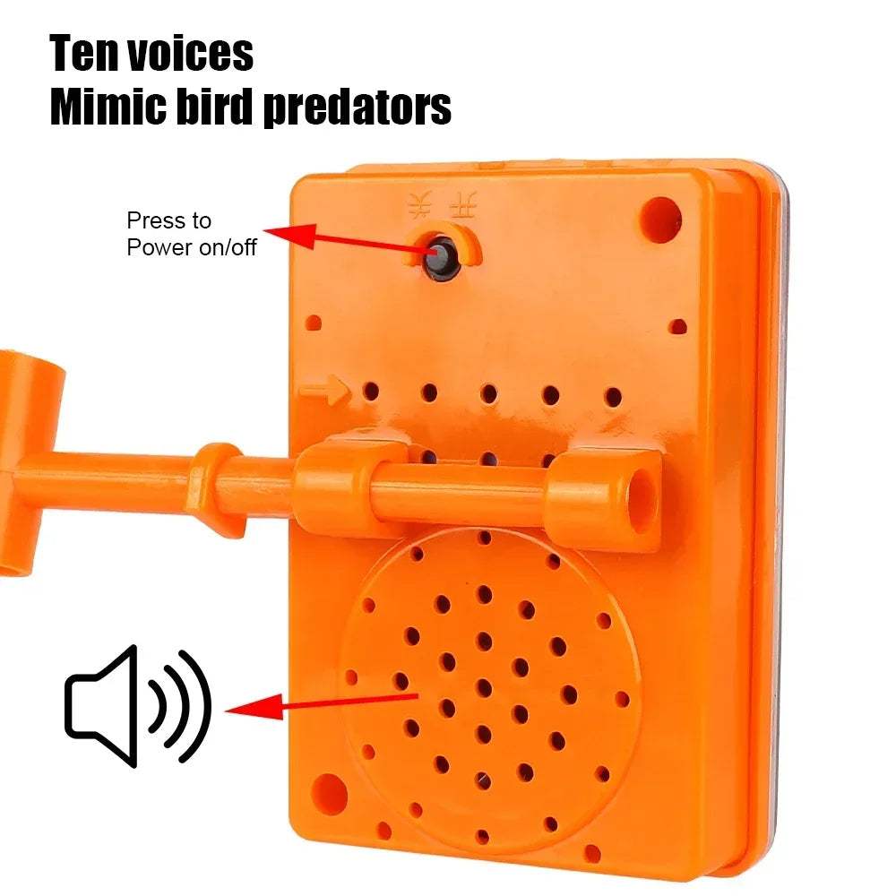 Bird Protection for Gardens and Crops – Solar Bird Repellent with Reflective and Sound Effects