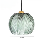 Natural lighting for living room and dining area – Pendant lamp with palm leaf motif