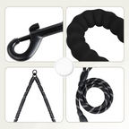 Tangle-Free Dog Walking for Two Pets – Double Dog Leash with 360° Swivel