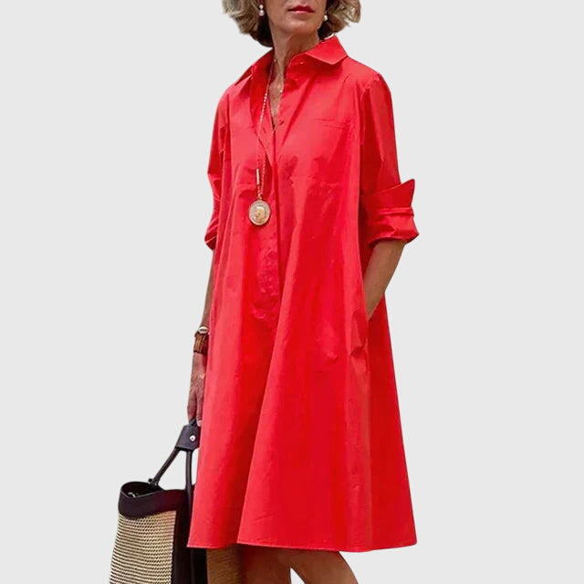 Elegant dress for everyday wear and dinner – Dress with pockets for women