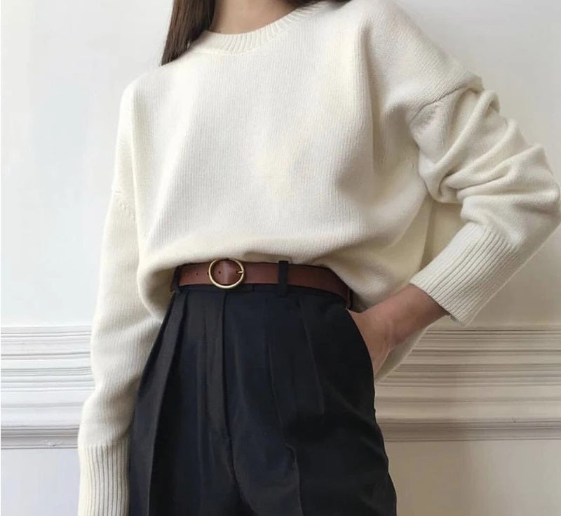 Soft knit sweater for everyday comfort – Knit sweater for women