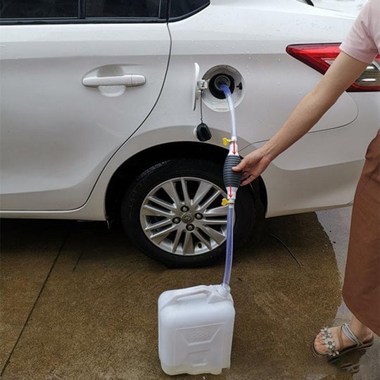 Easy Liquid Transfer for Fuel and Water – Manual Siphon Pump