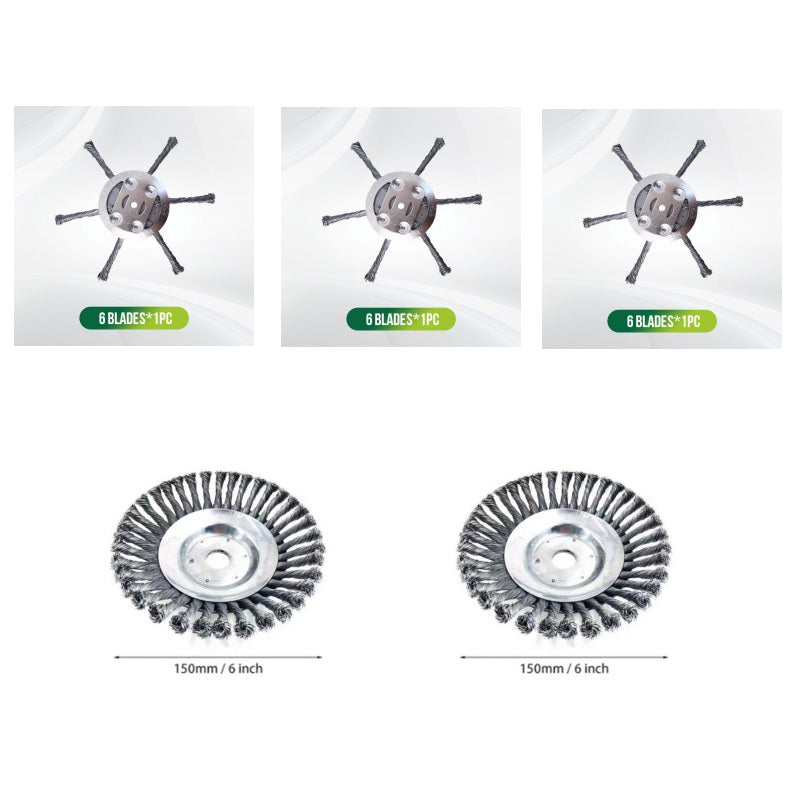 Efficient Grass Trimming for Garden Maintenance – Brush Cutter Replacement Head with Metal Blades