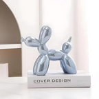 Decorative figure shaped like a balloon dog in ceramic