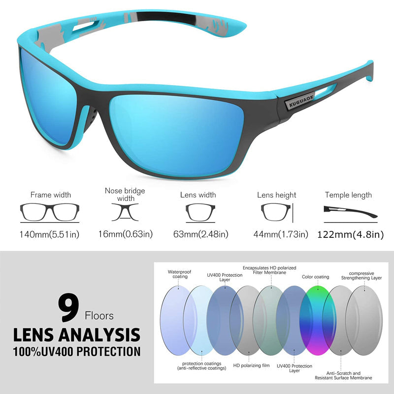 Clear Vision for Sports and Outdoor Activities – Polarized Sports Sunglasses with UV400 Protection