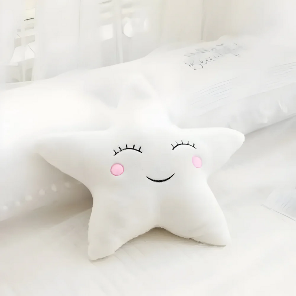 Plush decorative pillow for indoor use