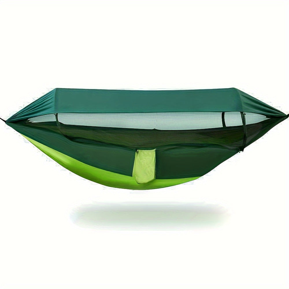 Comfortable Outdoor Relaxation for Camping and Travel – Hammock with Mosquito Net and Sunshade