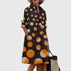Elegant dress for everyday wear and dinner – Dress with pockets for women