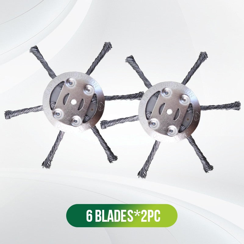 Efficient Grass Trimming for Garden Maintenance – Brush Cutter Replacement Head with Metal Blades
