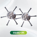 Efficient Grass Trimming for Garden Maintenance – Brush Cutter Replacement Head with Metal Blades
