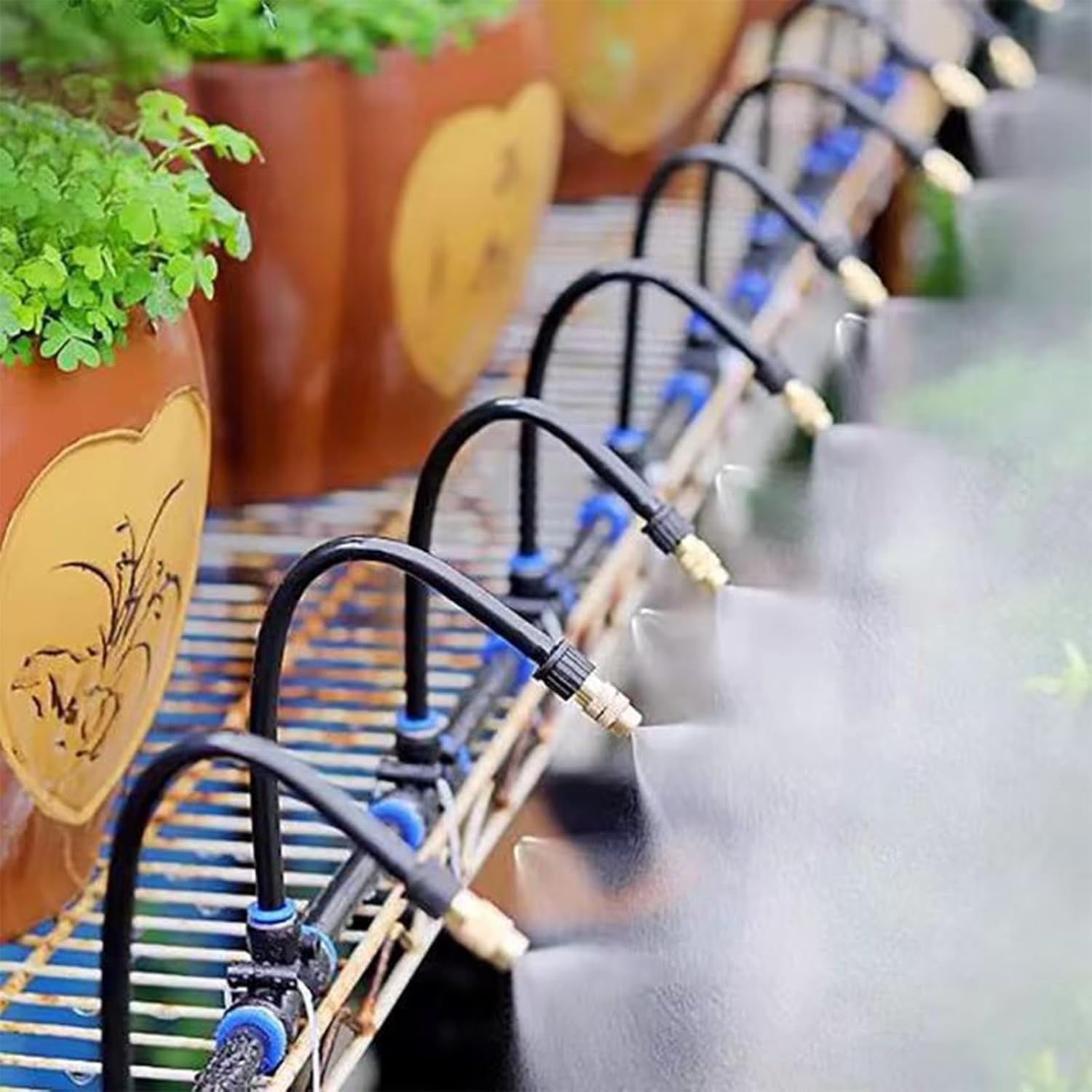 Efficient Plant Watering for Pots and Garden Beds – Drip Irrigation System with Copper Nozzles (15 m)