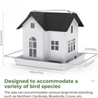 Decorative Garden Lighting for Outdoor Spaces – Solar Birdhouse with LED Window Light