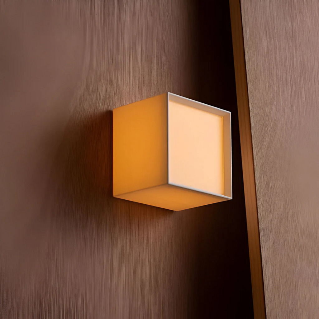 Calm wall lighting for living room and hallway – Wall lamp with fabric shade in Japanese style