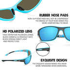 Clear Vision for Sports and Outdoor Activities – Polarized Sports Sunglasses with UV400 Protection