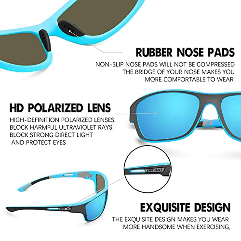 Clear Vision for Sports and Outdoor Activities – Polarized Sports Sunglasses with UV400 Protection