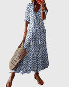 Boho sommerkjole til ferie og varme dage – Vintage kjole til kvinder