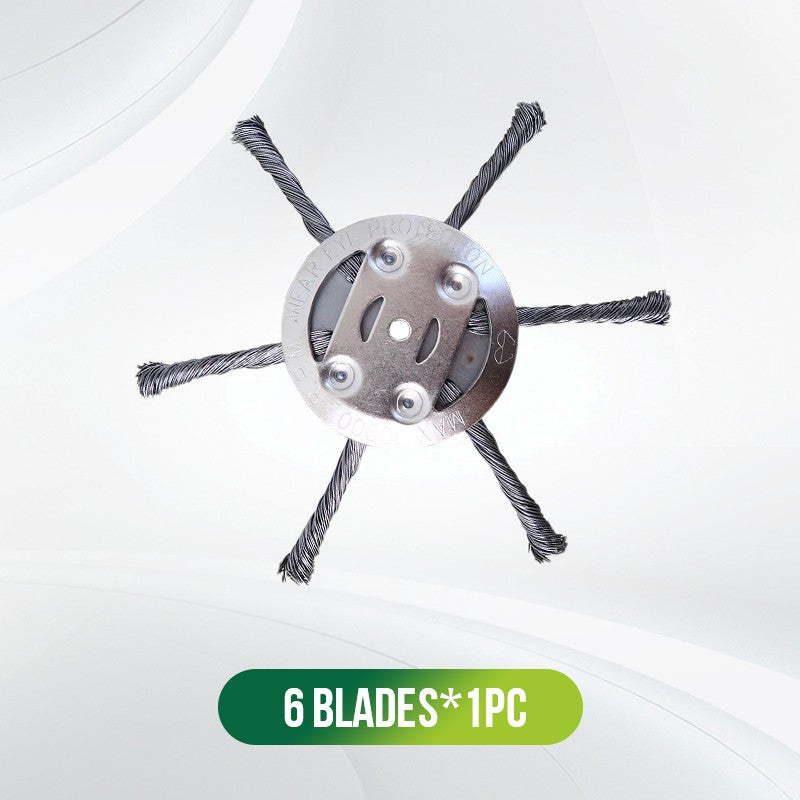 Efficient Grass Trimming for Garden Maintenance – Brush Cutter Replacement Head with Metal Blades