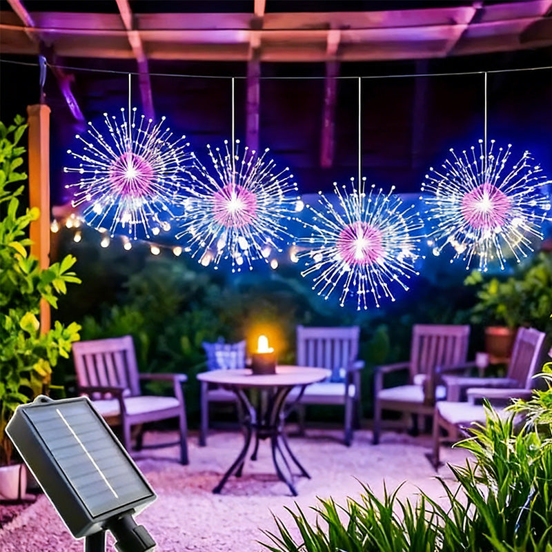Decorative Outdoor Lighting for Garden and Pathways – Solar Fireworks LED Lights