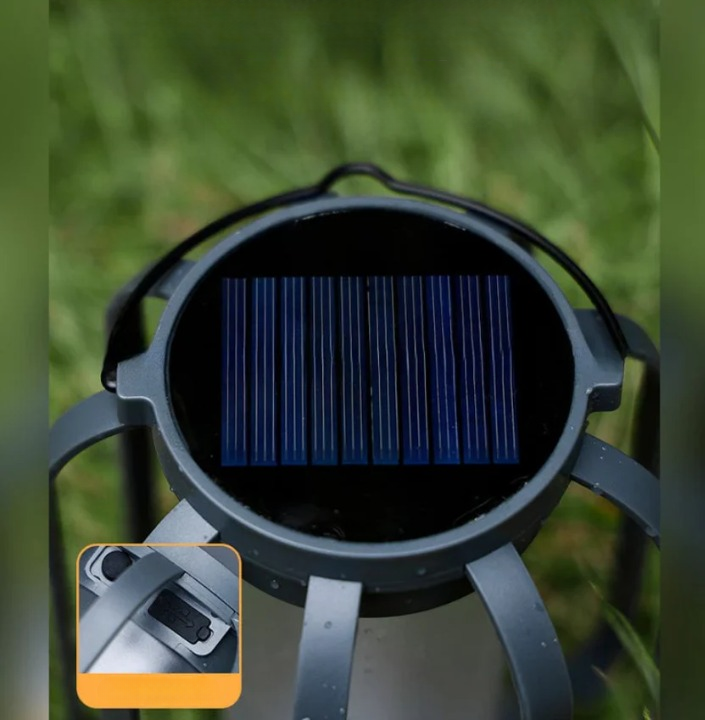 Ambient Garden Lighting for Outdoor Spaces – Solar Flame Lantern with Flickering Light Effect
