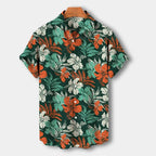Tropical shirt for summer and vacation – Short-sleeve shirt for men
