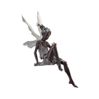 Decorative Garden Accent for Outdoor Spaces – Resin Sitting Fairy Figurine