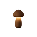 Rechargeable table lamp in wood for indoor use