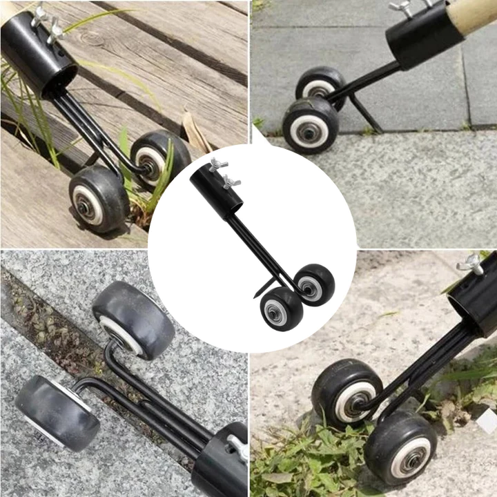 Easy Weed Removal for Paths and Edges – Double-Wheel Joint Cleaner