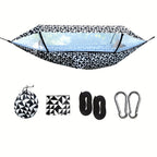 Comfortable Outdoor Relaxation for Camping and Travel – Hammock with Mosquito Net and Sunshade