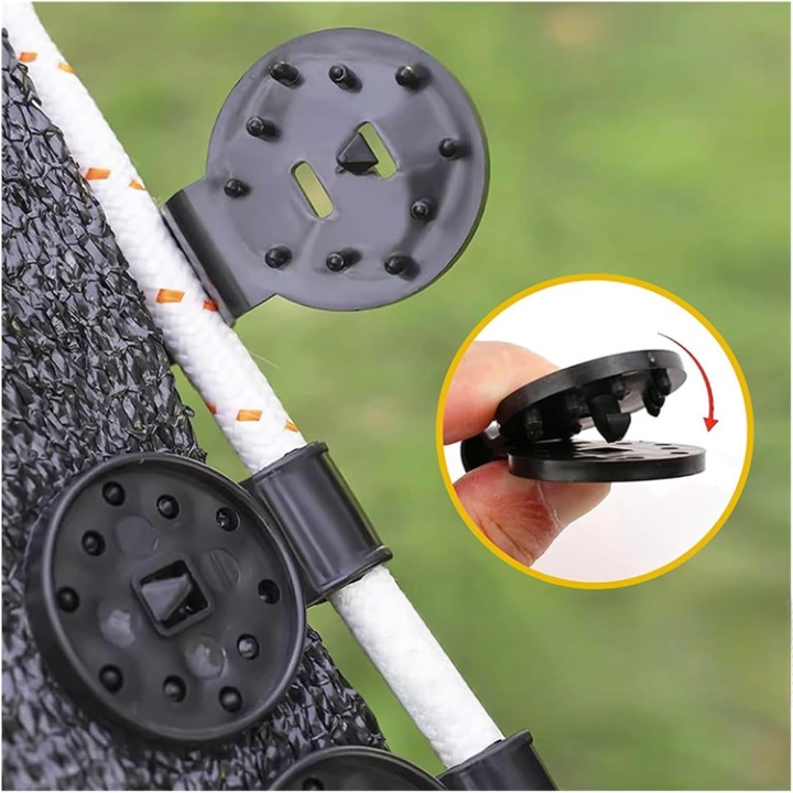 Secure Plant Support for Garden Netting – Weatherproof Garden Net Clips (50 Pack)